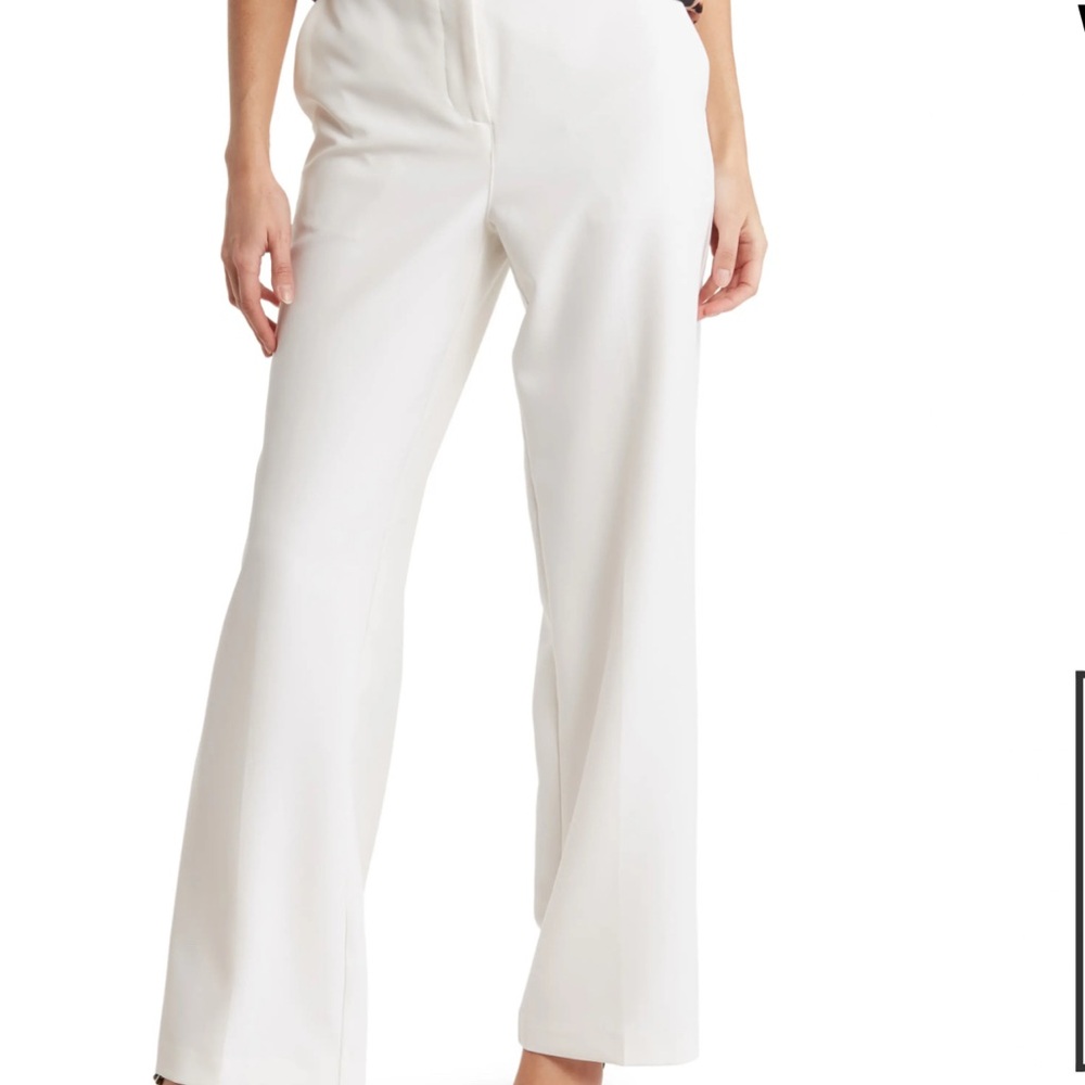 RDI white tailored wide leg pants